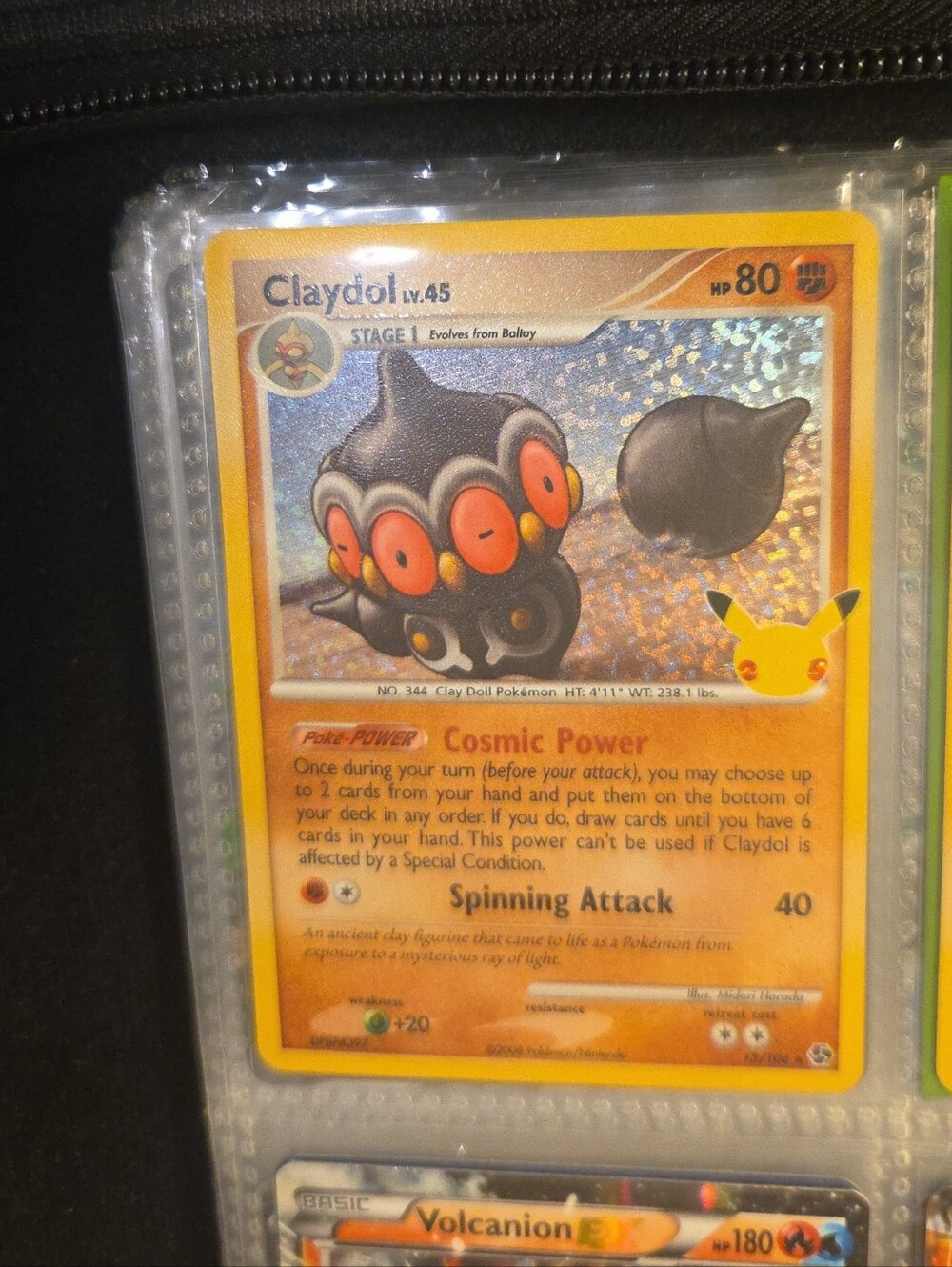 Claydol Holo Pokémon Card - Yellow Border